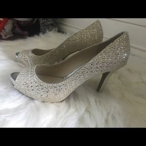 Audrey Brooke Gold Heels